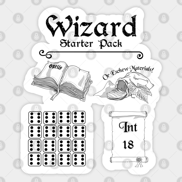 Wizard Starter Pack Sticker by DigitalCleo